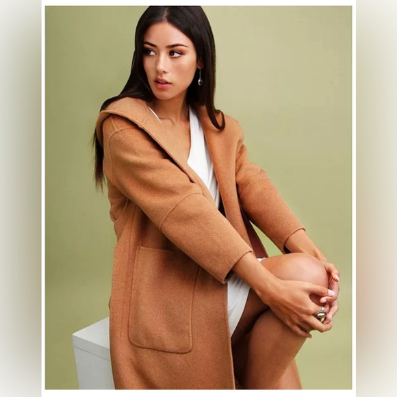 EUC Belle & Bloom Walk This Way Wool Blend Oversized Coat - Picture 3 of 5